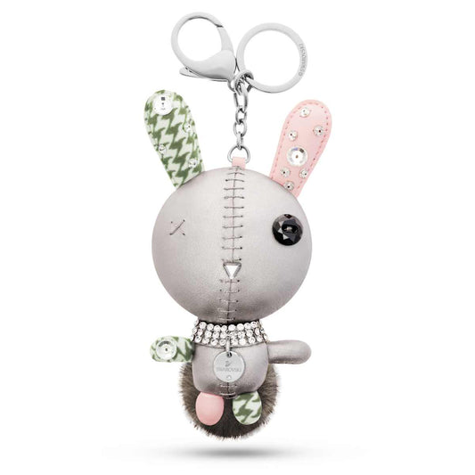 Swarovski Mathilde Bag Charm, Rabbit, Gray, Stainless Steel