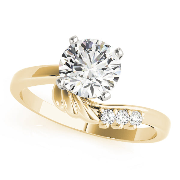 Bypass Peg Head Engagement Ring