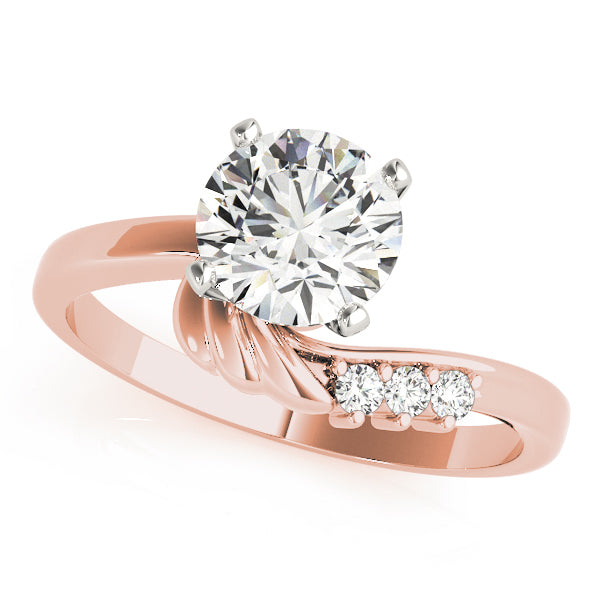 Bypass Peg Head Engagement Ring