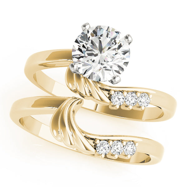 Bypass Peg Head Engagement Ring