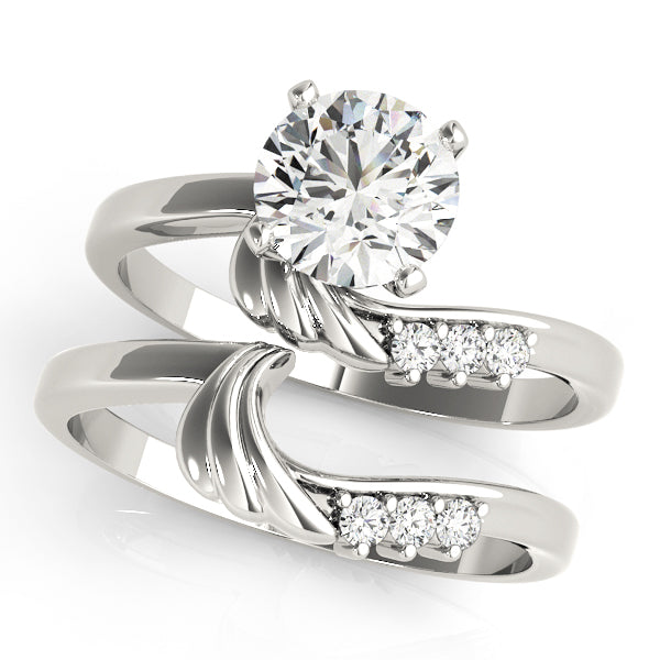 Bypass Peg Head Engagement Ring