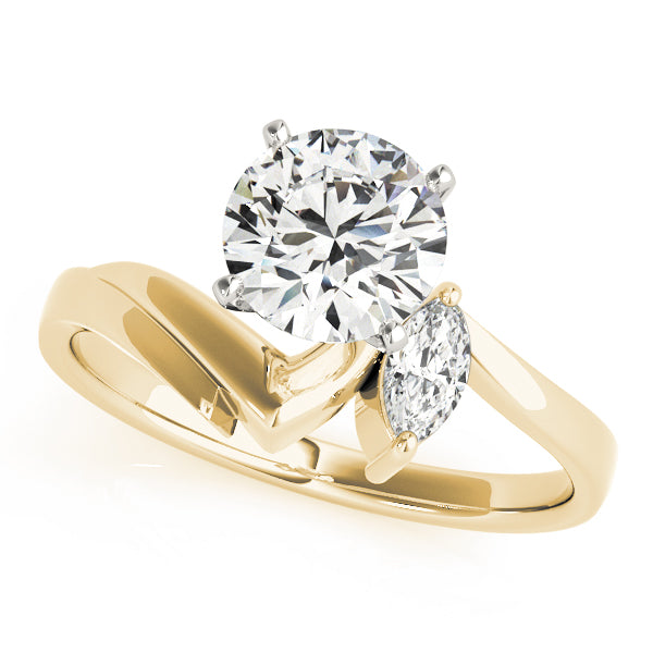 Bypass Peg Head Engagement Ring
