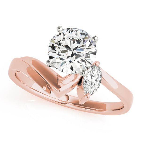Bypass Peg Head Engagement Ring
