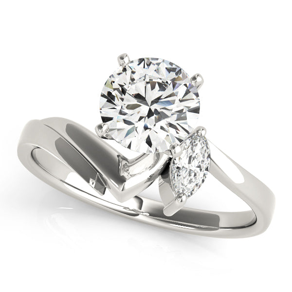 Bypass Peg Head Engagement Ring