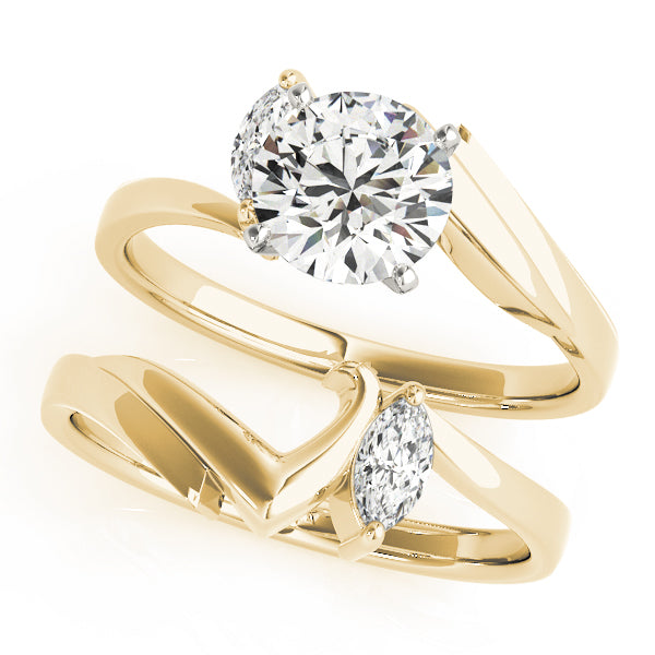 Bypass Peg Head Engagement Ring