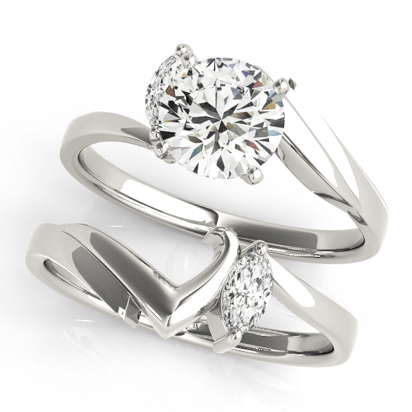 Bypass Peg Head Engagement Ring