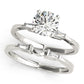 3-Stone Tapered Baguette Peg Head Engagement Ring