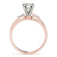 3-Stone Tapered Baguette Peg Head Engagement Ring