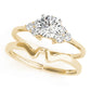 Cluster Side Peg Head Engagement Ring