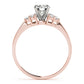 Cluster Side Peg Head Engagement Ring
