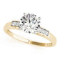 Single Row Peg Head Engagement Ring