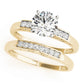 Single Row Peg Head Engagement Ring