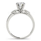 Single Row Peg Head Engagement Ring
