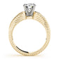 Antique Channel Set Peg Head Engagement Ring