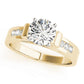 Single Row Channel Set Peg Head Engagement Ring