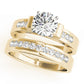 Single Row Channel Set Peg Head Engagement Ring