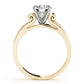 Single Row Channel Set Peg Head Engagement Ring