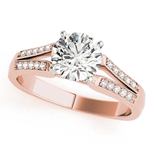 Split Shank Peg Head Engagement Ring