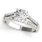 Split Shank Peg Head Engagement Ring
