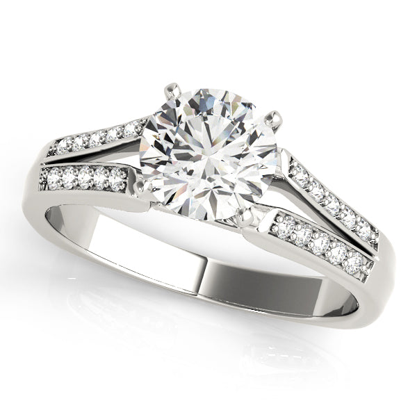 Split Shank Peg Head Engagement Ring