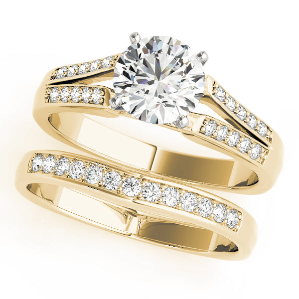 Split Shank Peg Head Engagement Ring