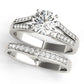 Split Shank Peg Head Engagement Ring