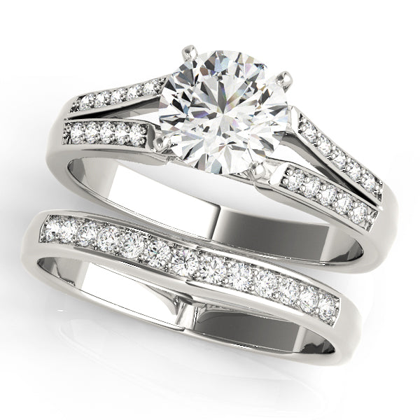 Split Shank Peg Head Engagement Ring