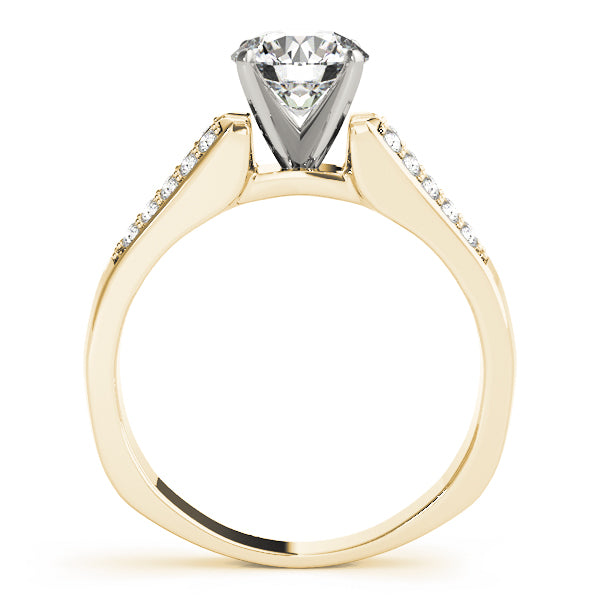 Split Shank Peg Head Engagement Ring