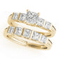 Channel Set Princess Cut Engagement Ring