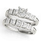 Channel Set Princess Cut Engagement Ring