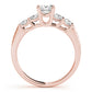 Channel Set Princess Cut Engagement Ring