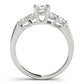 Channel Set Princess Cut Engagement Ring