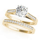 Single Row Peg Head Engagement Ring
