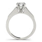 Single Row Peg Head Engagement Ring