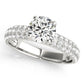 Round Pavé Engagement Ring