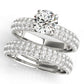 Round Pavé Engagement Ring