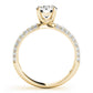 Round Pavé Engagement Ring