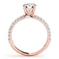 Round Pavé Engagement Ring