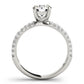 Round Pavé Engagement Ring