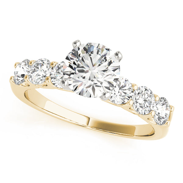 Single Row Shared-Prong Engagement Ring