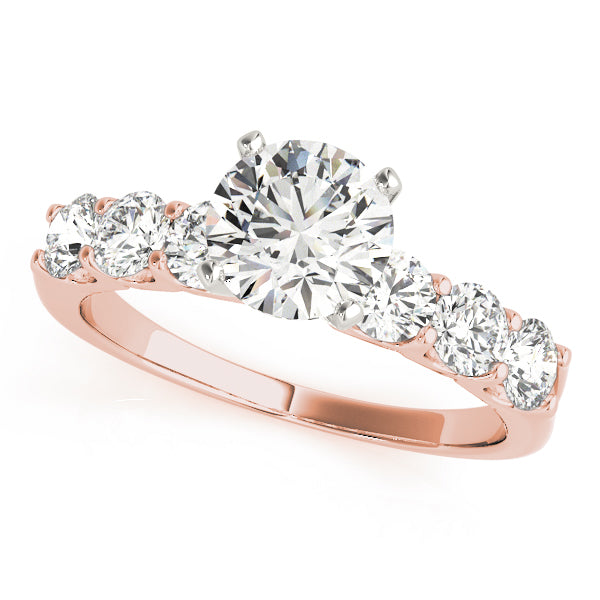 Single Row Shared-Prong Engagement Ring