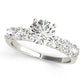Single Row Shared-Prong Engagement Ring