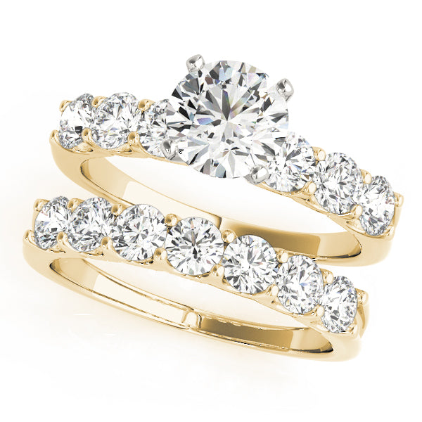 Single Row Shared-Prong Engagement Ring