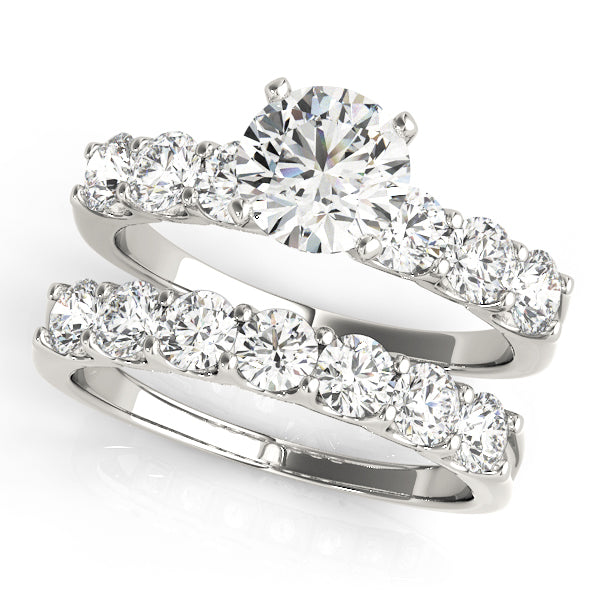 Single Row Shared-Prong Engagement Ring