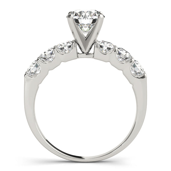 Single Row Shared-Prong Engagement Ring
