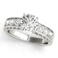Channel Set Single Row Engagement Ring
