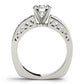 Channel Set Single Row Engagement Ring