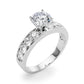 Single Row Channel Set Engagement Ring