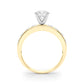 Single Row Channel Set Engagement Ring