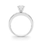 Single Row Channel Set Engagement Ring